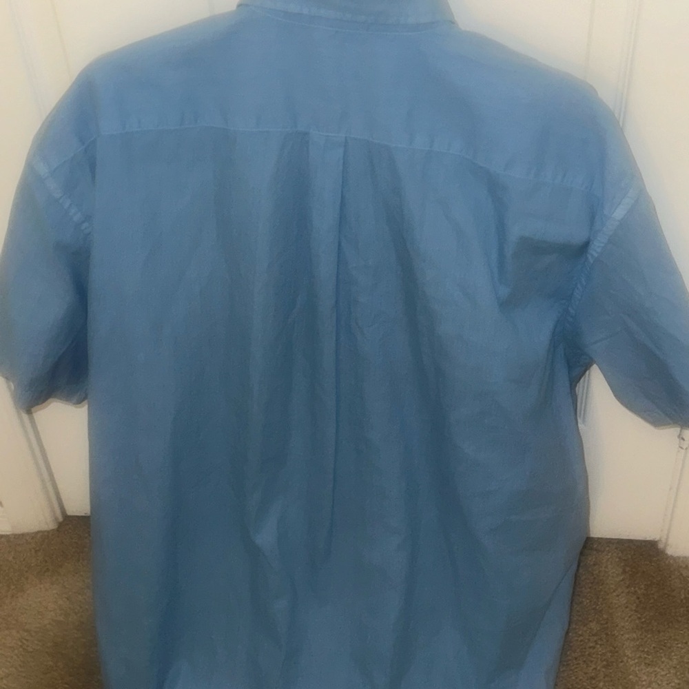 New Men’s Peter Millar Light Blue Size XXL Seaside Collection Button Front Shirt - Picture 3 of 6